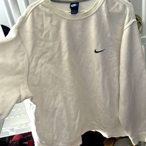 Mens white Nike sweatshirt